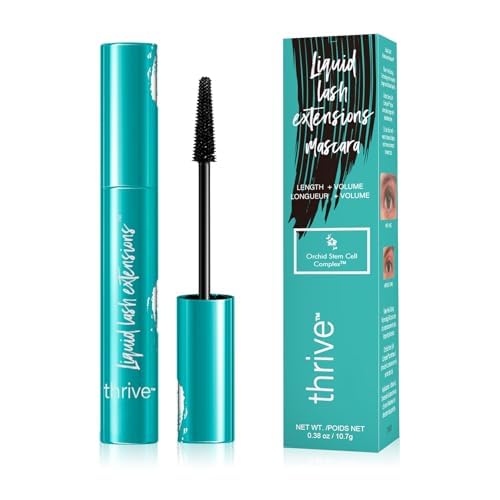 Thrive Mascara Liquid Lash Extensions, Mascara Liquid for Thrive Lash Extensions Mascara-Brynn Thick and slender (Rich Black 10.7g）0.38 OZ