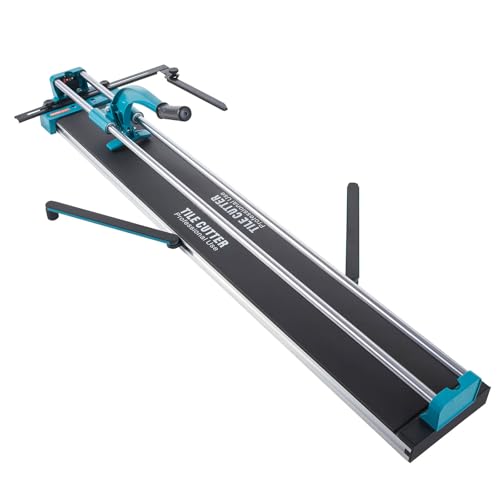 BestEquip Manual Tile Cutter, 48 inch Tile Cutter, All-Steel Frame Cutting Machine, Precise Cutting Tools w/Laser Guide & Tungsten Carbide Wheel, Large For Porcelain Ceramic
