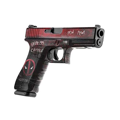 GunSkins Precut Pistol Skin for Glock 17 - Compatible with Airsoft AEG BB Gun - Vinyl Gun Wrap - Easy to Install - 100% Waterproof - Matte Finish - Made in USA - GS Hand Cannon