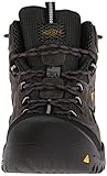 KEEN Utility Men's Braddock Mid Steel Toe Waterproof Work Shoe, Gargoyle/Forest Night, 11 Medium US