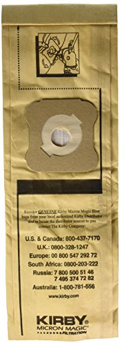 Kirby Micron Magic Filtration Vacuum Cleaner Bags - for Models G4 and G5 - New Old Stock - Package of 9 Vacuum Cleaner Bags