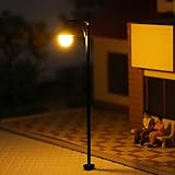 Evemodel LYM22 10pcs Model Railway Train Lamp Post 6.5cm or 2.56inch Street Lights HO OO Scale LEDs New