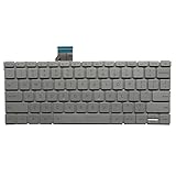 Glintique OEM US Laptop Keyboard for XIAOMI AIR 12.5 English Keyboard with Backlight Silver 9Z.ND6BV.001 NSK-Y10BV 01 Accessories