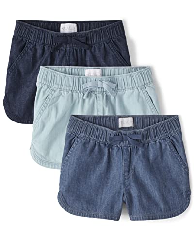 The Children's Place,Pull on Denim Shorts,Rose Wash,14
