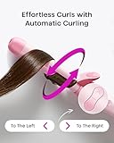 Wavytalk Pro Rotating Curling Iron Set, Automatic Curling Iron Set with 3 Interchangeable Barrel(0.5"-1"-1.25”), Adjustable Heat/Speed/Direction of Rotation, Salon-Quality Curls and Waves,Pink