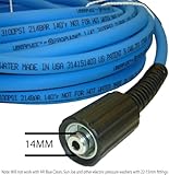 UBERFLEX™ Kink Resistant Pressure Washer Hose 1/4", 3,100 PSI with (2) 22MM (50 Feet)