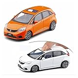 Abovehill Model car Diecast Toy Model 1:32 Scale for Honda Fit 4th Jazz Car Doors Openable Sound Collection Gift for Kid (Color : Orange)