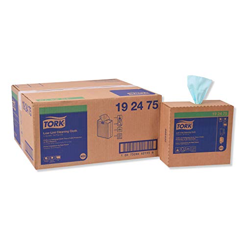 Tork Low-Lint Cleaning Cloth Turquoise W24, Top-Pak, 8 x 100 Cloths, 192475
