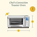 Cuisinart Convection Toaster Oven, Stainless Steel, 16.93"D x 20.87"W x 11.42"H, TOB-260N1