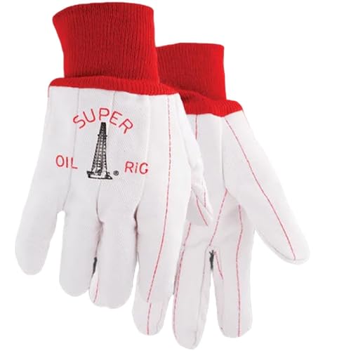 Gizzly Gloves Super Oil Rigger 22 Ounce | Canvas Heavy Duty Work Glove for Men and Women | Large | 3 Pack