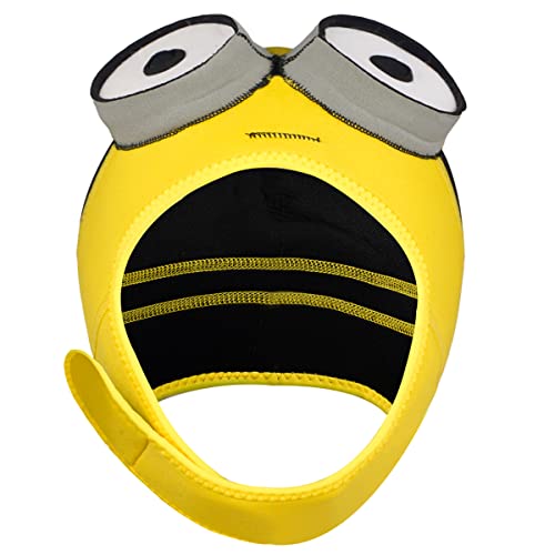 Wetsuit Hood Yellow Man 3mm Neoprene Scuba Diving Hood for Men Women Children, Scuba Dive Cap Hat Thermal Surfing Hood with Flow Vent for Snorkeling Swimming Water Sports (Yellow)