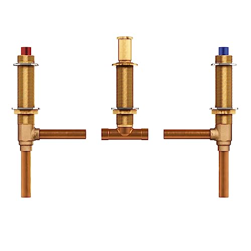 Moen Brass Two Handle 3-Hole Roman Tub Valve Adjustable 1/2-Inch CC Connection, 4792