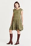 DEAR JOHN Women's Sadie Sleeveless Dress Small Sage Leaf