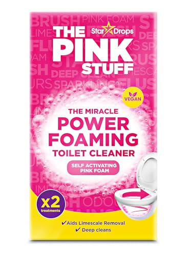 Stardrops - The Pink Stuff - The Miracle Power Foaming Toilet Cleaner - 2 Treatments - Self Activating Pink Foam Pack of 1 (7 Ounce)