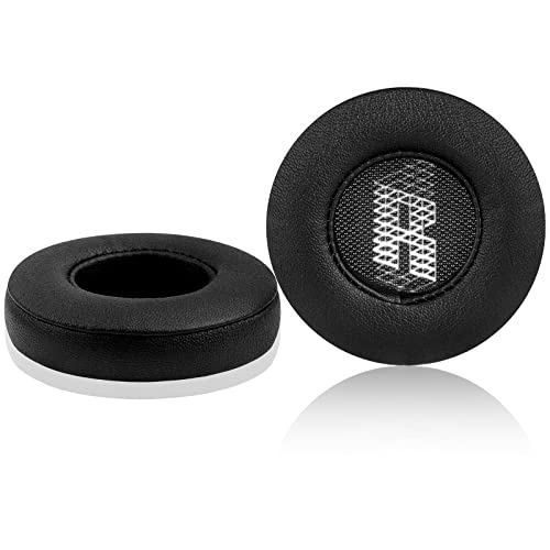 Jarmor Replacement Memory Foam & Protein Leather Ear Cushion Pads Cover for JBL E35 E35BLK E45 E45BT E45BTBLK On Ear Headphones ONLY (Black)