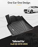 3W Floor Mats Custom Fit for Audi Q5/SQ5 2018-2023 2024 TPE All Weather Floor Liner Fit for Audi Q5 SQ5 1st and 2nd Row Full Set Car Liners Audi Accessories