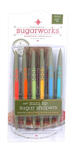 Innovative Sugarworks Sugar Shapers Fondant Cake Decorating Unique Tools, for Sugarcraft, Gum Paste, Modeling Chocolate (Pack of 6), Soft Tip, Mini