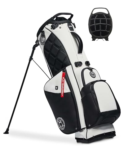 Ghost Golf Stand Bag, Anyday Oreo - Lightweight Golf Bags for Men & Women, 14-Way Dividers with Premium Materials & Magnetic Pocket - Standing Golf Bag Holds 14 Golf Clubs