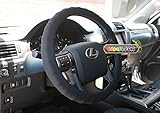 Silicone Black Steering Wheel Cover- Racing Power Grip-Ergonomic Handling (Black)