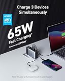 Anker GaNPrime Power Bank, 2-in-1 Hybrid Charger, 10,000mAh 30W USB-C Portable Charger with 65W Wall Charger, Works for iPhone 15/15 Plus/15 Pro/15 Pro Max/14/13, Samsung, Pixel, MacBook, Dell