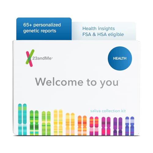 23andMe Health-only Service - DNA Test with Personal Genetic Reports - Health Predispositions, Carrier Status & Wellness Reports - FSA & HSA Eligible (Before You Buy See Important Test Info Below)