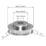 Yeebyee 2GT Pulleys 60 Teeth 10mm Bore 60T Timing Belt Pulleys Synchronous Wheel Aluminum for Width 6mm Belt 3D Printers Parts, 4pcs/Pack(Size: 60T-10mm Bore)