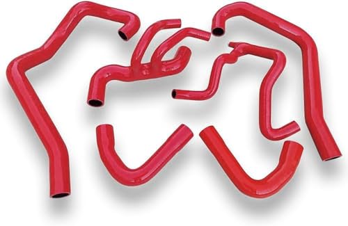 Silicone Coolant Radiator Hose Kit For PEUGEOT 106 GT1 16V Citroen SAXO VIS 16V (Red)