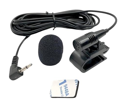 Goodsby Microphone 3.5mm Mic Handsfree Dash Car Stereo Receiver Replacement for JVC KD-X270BT KW-M150BT KW-M560BT KW-M740BT KW-V200BT KW-V240BT KW-V250BT KW-V25BT KW-V30BT KW-V320BT KW-V340BT
