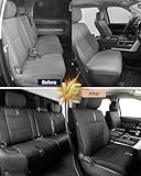 CreekT Full Set car seat Covers for Toyota Tundra 2022 2023 2024 2025,Leather Waterproof Pickup seat Covers Custom fit for Toyota Tundra Accessories, for Toyota Tundra seat Covers 2022-2025 SR SR5