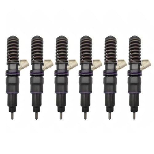 VIIKEND 6pcs Fuel Injector 20440388 3803654 85000071 Compatible with Volvo Excavator EC460B EC360B EC330B EC330BLC Engine 3116 3114