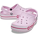 Crocs Unisex-Adult Bayaband Clogs, Ballerina Pink/Candy Pink, 6 Men/8 Women