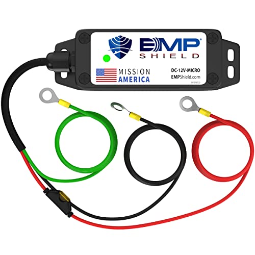 EMP Shield – Micro Vehicle EMP Protection 12 Volt DC for Car and Truck (DC-12V-Micro) Lightning, Solar Flare, and Surge Protection
