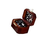 WESTONETEK Vintage Wood Carved Mechanism Musical Box Wind Up Music Box Gift for Christmas/Birthday/Valentine's Day, Melody You are My Sunshine