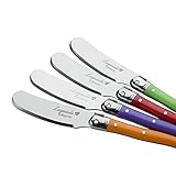 Laguiole by FlyingColors Butter Spreaders Knife Set Cheese Knife Set Stainless Steel 4-Piece (Multicolor)