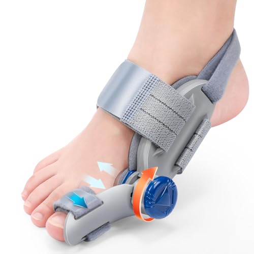 WOLOYHEATIE Bunion Corrector for Women & Men, Adjustable Bunion Fix for Big Toe Separation Pain Relief, Toe Alignment Corrector, Bunion Splints for Left/Right Feet Hallux Valgus Relief