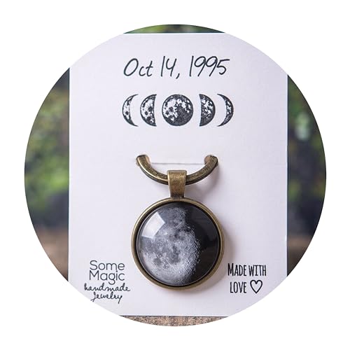 Personalized Moon Phase Keychain, Custom Moon Phase By Date Keychain, Custom Birth Moon Phase, Personalized Anniversary Gift For Him, Customized Birthday Gift For Men, Gift For Dad, Moon Keyring
