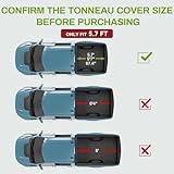 AUTOSAVER88 Soft Quad-fold Truck Bed Tonneau Cover Compatible with 2009-2025 Dodge Ram 1500 (Classic & New) 5.7ft Bed Without Rambox