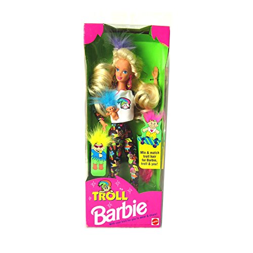 1992 Troll Barbie Doll with Mini Troll Doll