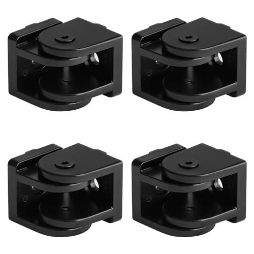 OTTFF 4 Pack Black Pivot Joint for 4040 Series Aluminum Profile, 180° Adjustable Connector