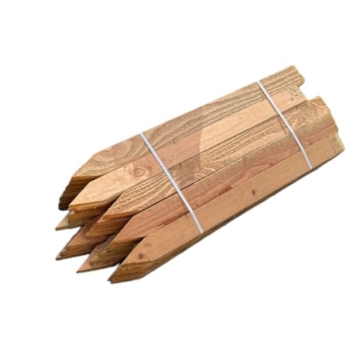 Sandbaggy 3 Ft Wood Stakes (1" X 3" X 36") - Made in The USA - 3" Extra Wide Stakes for Concrete Forms, Garden, Yard, Grading, Survey, Plants, Signs (Douglas Fir Wood, 50)