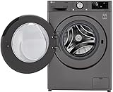 LG WM3555HVA 24 Inch Smart Front Load Washer/Dryer Combo with 2.4 cu.ft. Capacity, 14 Programs, 13 Wash Options, 8 Dry Cycles, TurboWash™, Allergiene™ Cycle, Sanitize Cycle, Steam Refresh