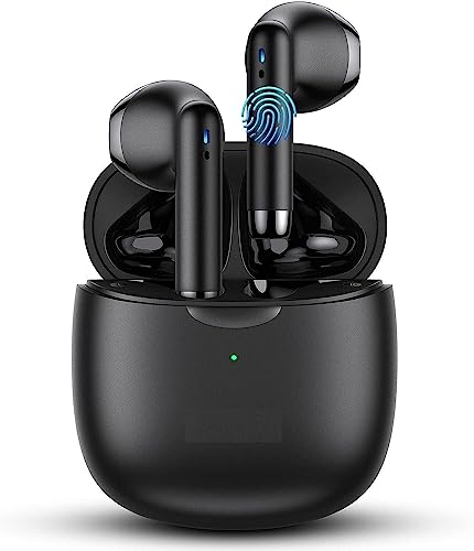 for Samsung Galaxy S20 in-Ear Earphones Headset with Mic and Touch Control TWS Wireless Bluetooth 5.0 Earbuds with Charging Case - Black