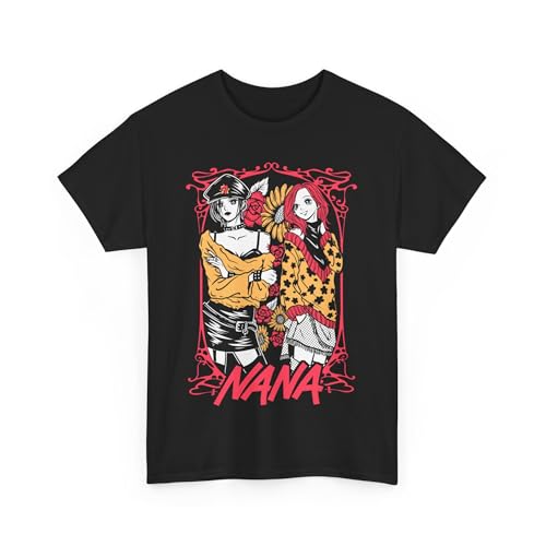 Anime Nana Osaki T-Shirt Manga Black Stones Band Waifu Shirt Casual Aesthetic Unisex T-Shirt