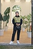 istanbul styles Modest Turkish Hijab Sportswear Set for Muslim Women - Stylish 2-Piece Tracksuit for Casual Comfort and Activewear (US, Alpha, Small, Medium, Regular, Regular, Black)