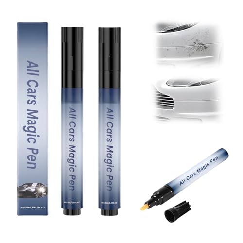 Mxvbaty All Cars Magic Pen for Car Scratches, Quick Car Paint Scratch Repair Magic Car Scratch Removal Pen Flawless for All Vehicles, Easy Use Weatherproof Lasting Fits All Car Colors, 2PCS