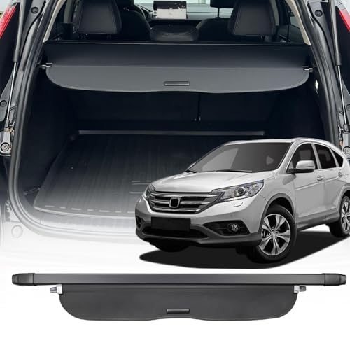 Volcaner Cargo Cover for 2012-2016 Honda CRV Accessories, for Honda CRV Accessories Retractable Trunk Cover Security Shield Shade Privacy Screen for CR-V Anti-Peeping(Canvas)