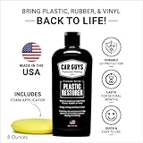 CAR GUYS Car Detailing Kit | Plastic Restorer 8 Oz & Tire Shine 18 Oz