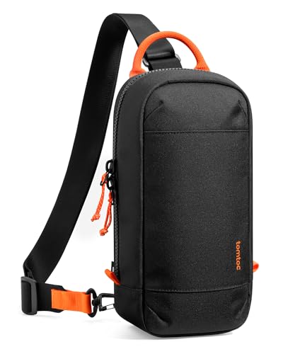 tomtoc Sling Crossbody Bag for Nintendo Switch 2, Protective Travel Chest Carrying Gaming Pouch with 8 Game Cartridges Slots