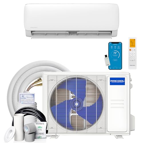 MRCOOL Easy Pro 18,000 BTU Ductless Mini-Split Air Conditioner Heat Pump Indoor System, DIY 5th Generation with Smart WiFi Control and Quiet Operation