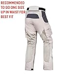 WICKED STOCK Mesh Motorcycle Pants-Motorcycle Riding Pants-Motorcycle Pants with Armor-CE LEVEL2-Motocross Pants Dirt Bike Grey Black